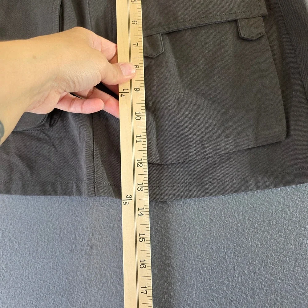White Fox Charcoal Grey Cargo Mini Skirt Small Gorpcore Streetwear Schoolgirl